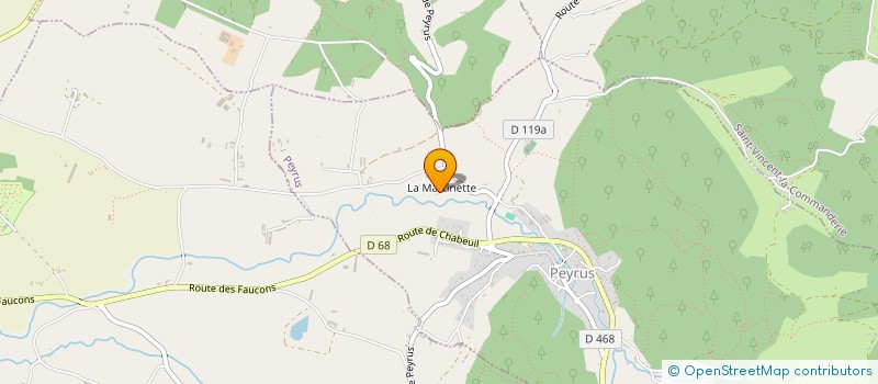 localisation de l'entreprise SARL TOURTELEC  PEYRUS