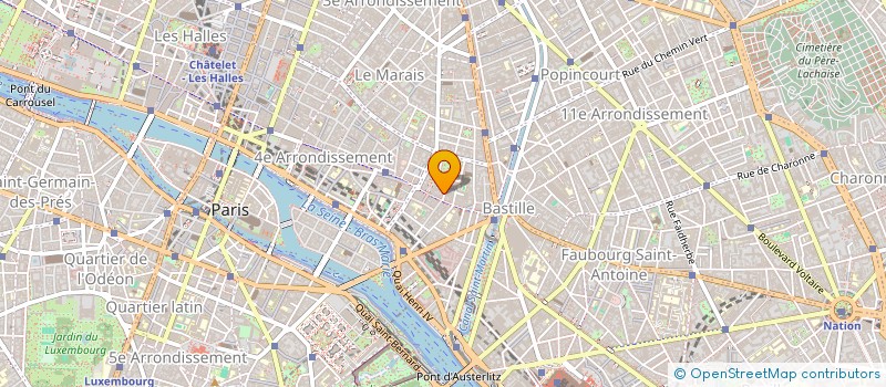 localisation de l'entreprise SARL TOUS LES MATINS DU MONDE  PARIS