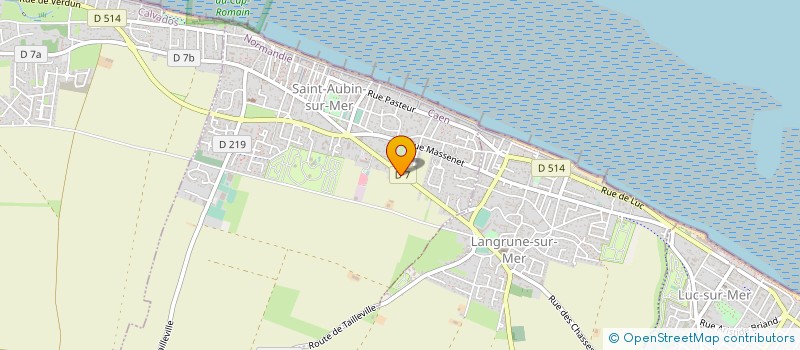 localisation de l'entreprise SARL TOUS TRAVAUX CHAUFFAGE PLOMBERIE  SAINT-AUBIN-SUR-MER