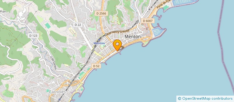 localisation de l'entreprise SARL TOUSSAINT JACKY à MENTON