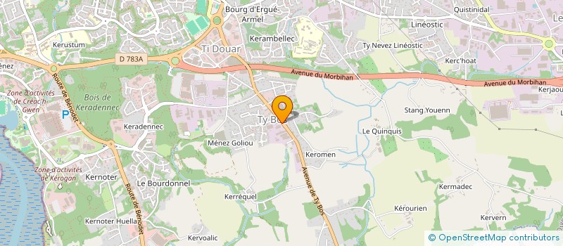 localisation de l'entreprise SARL TOUTA à QUIMPER