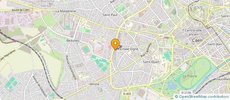localisation de l'entreprise SARL TOUTE SIGNIALISATION ROUTIERE à CAEN
