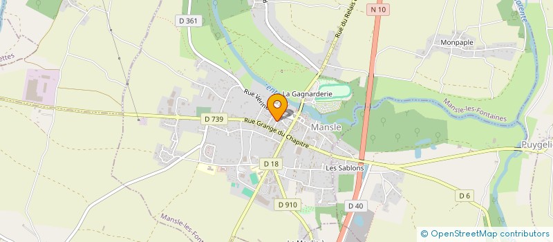 localisation de l'entreprise SARL TOUTELEC à MANSLE-LES-FONTAINES