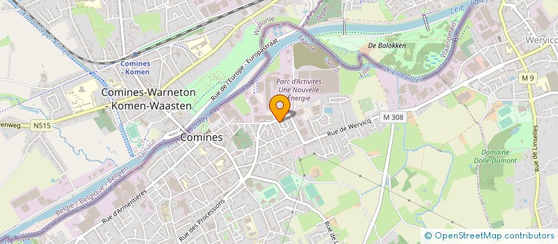 localisation de l'entreprise SARL TOVIERE à COMINES