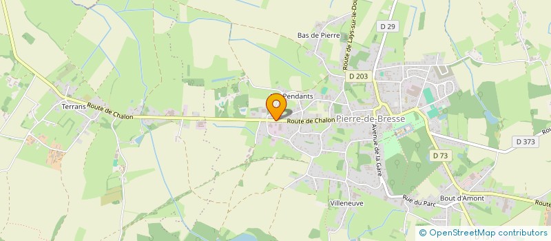 localisation de l'entreprise SARL TP AZUR à PIERRE-DE-BRESSE