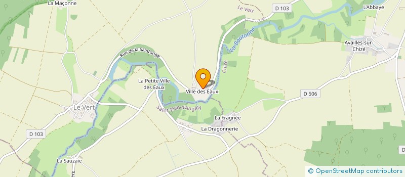 localisation de l'entreprise SARL TRA SUD 79  LE VERT