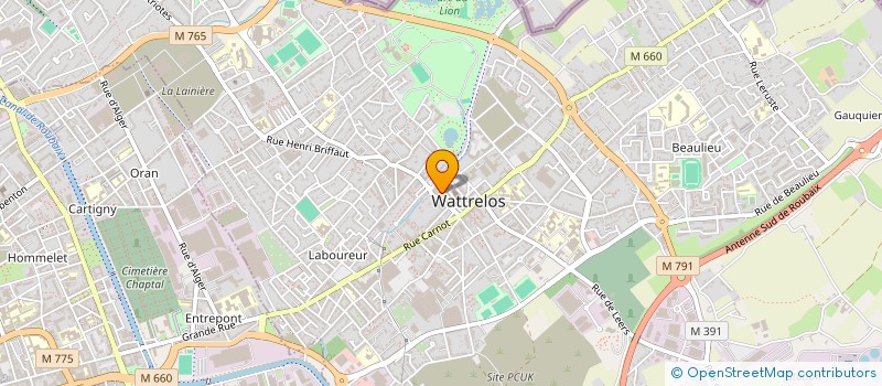 localisation de l'entreprise SARL TRABAT  WATTRELOS