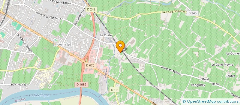 localisation de l'entreprise SARL TRACTION TRANSP EUROPEENS  SAINT-EMILION