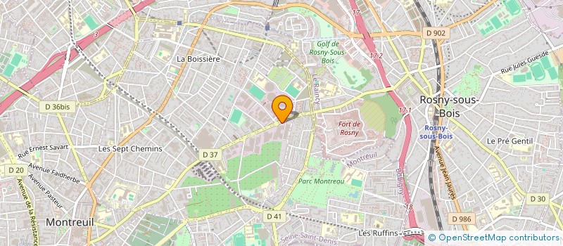 localisation de l'entreprise SARL TRADE SECURITE PRIVEE à MONTREUIL