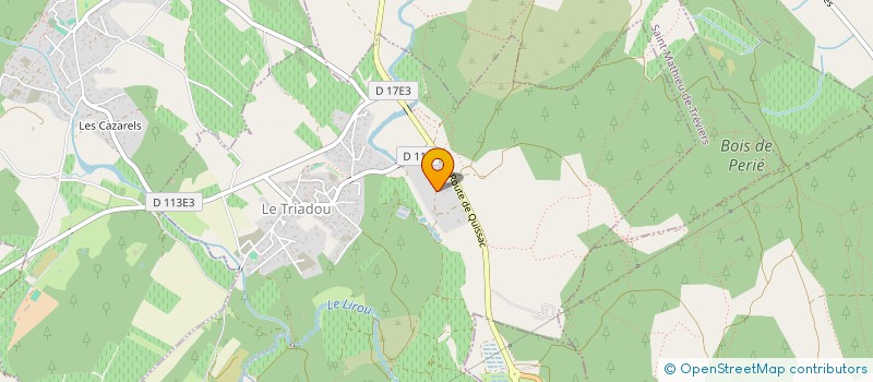 localisation de l'entreprise SARL TRADI BOIS à LE TRIADOU