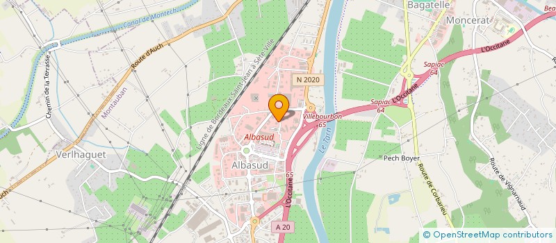 localisation de l'entreprise SARL TRADI-FACE  MONTAUBAN