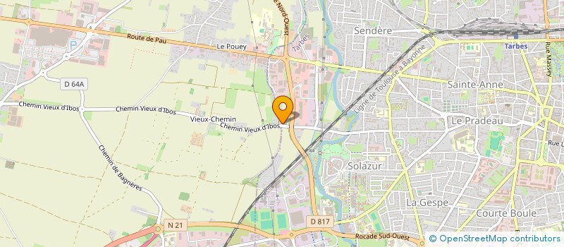 localisation de l'entreprise SARL TRADIBOIS à TARBES