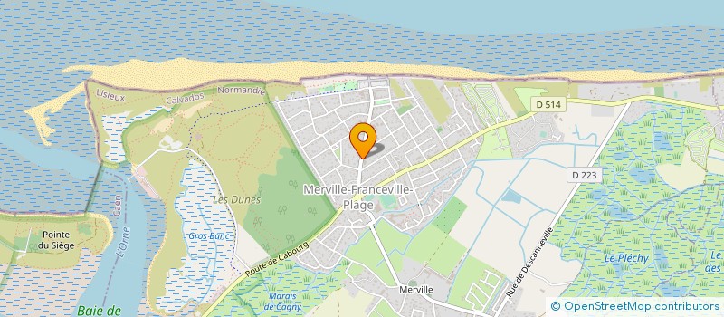 localisation de l'entreprise SARL TRANCHARD  MERVILLE-FRANCEVILLE-PLAGE