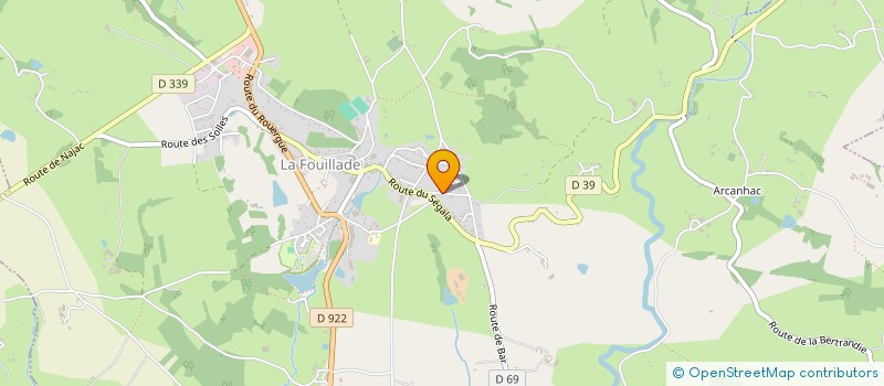 localisation de l'entreprise SARL TRANIER  LA FOUILLADE