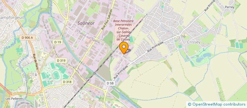 localisation de l'entreprise SARL TRANS 71  CRISSEY