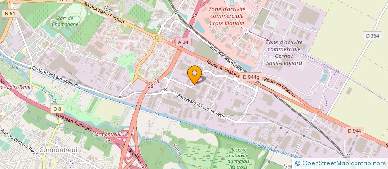 localisation de l'entreprise SARL TRANS-ACTION  REIMS