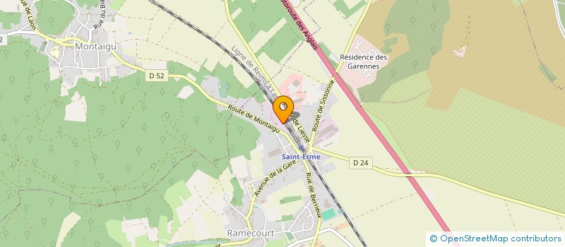 localisation de l'entreprise SARL TRANS'AISNE  SAINT-ERME-OUTRE-ET-RAMECOURT