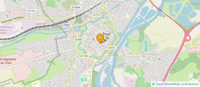 localisation de l'entreprise SARL TRANS ALIZES  TOUL