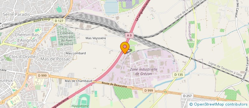 localisation de l'entreprise SARL TRANS AZUR OCEAN  NIMES