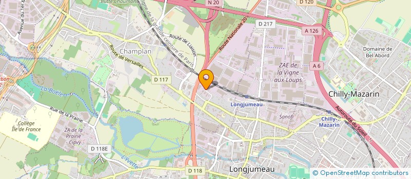 localisation de l'entreprise SARL TRANS BAT  CHAMPLAN