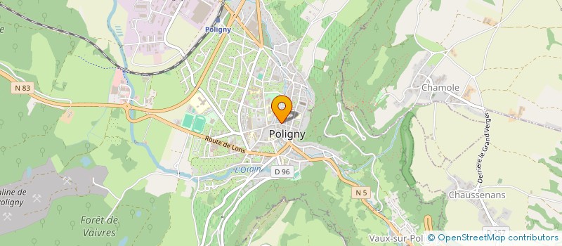 localisation de l'entreprise SARL TRANS ENERGIE  POLIGNY