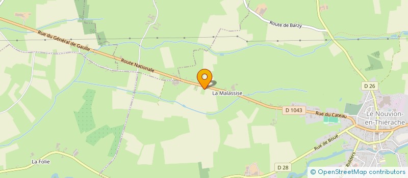 localisation de l'entreprise SARL TRANS NOUVION  LE NOUVION EN THIERACHE