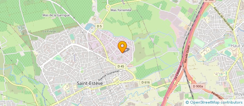 localisation de l'entreprise SARL TRANS SUD EXPRESS  SAINT-ESTEVE