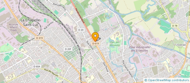 localisation de l'entreprise SARL TRANSAC LE PLESSIS  TROYES