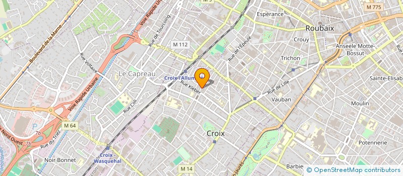 localisation de l'entreprise SARL TRANSAPRINT à CROIX