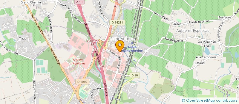 localisation de l'entreprise SARL TRANSCOM à SAINT-ANDRE-DE-CUBZAC