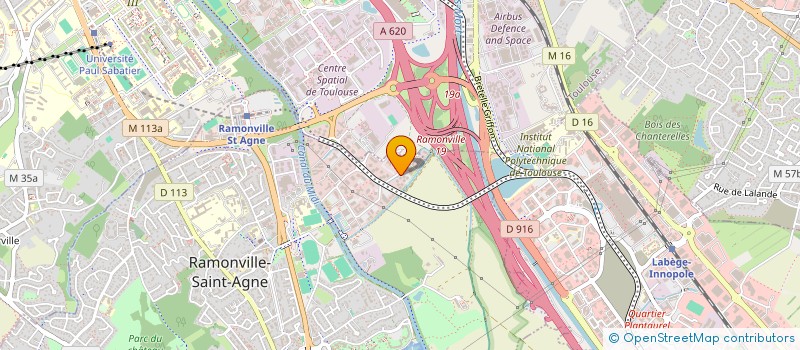 localisation de l'entreprise SARL TRANSCOPE  RAMONVILLE-SAINT-AGNE