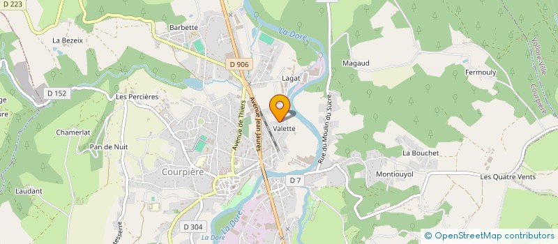 localisation de l'entreprise SARL TRANSDOME TRANSPORTS à COURPIERE