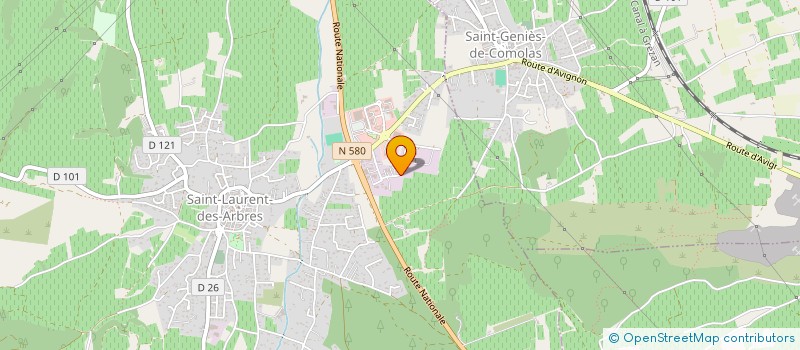 localisation de l'entreprise SARL TRANSERVICE-LOCATRANS à SAINT-LAURENT-DES-ARBRES