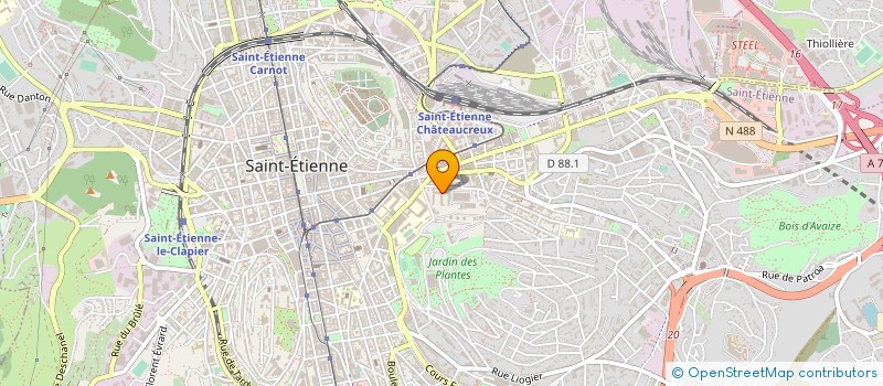 localisation de l'entreprise SARL TRANSEUROPE à SAINT-ETIENNE