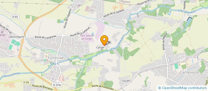 localisation de l'entreprise SARL TRANSP MARIZE EXPRESS - TM EXPRESS  SAINTE-FOY-DE-PEYROLIERES