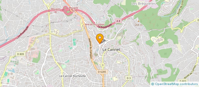 localisation de l'entreprise SARL TRANSPARENCE GESTION à LE CANNET