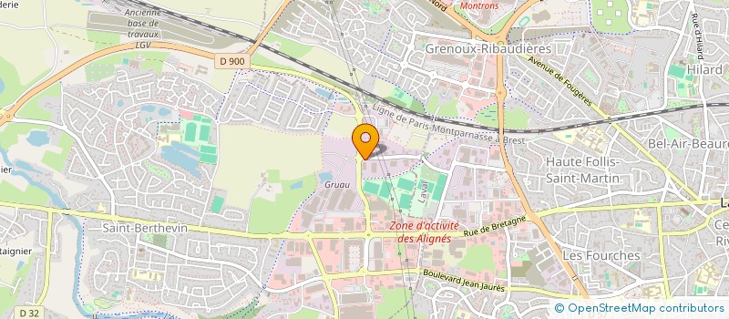 localisation de l'entreprise SARL TRANSPORT DEMENAGEMENT POISSON  SAINT-BERTHEVIN