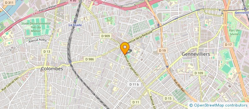 localisation de l'entreprise SARL TRANSPORT DEMENAGEMENT SERVICE à BOIS-COLOMBES