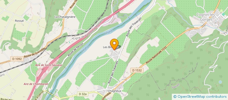 localisation de l'entreprise SARL TRANSPORT DU VERCORS  IZERON