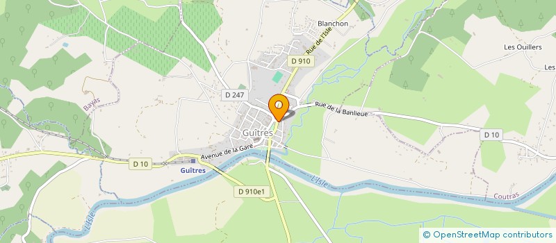 localisation de l'entreprise SARL TRANSPORT J PERIER à GUITRES