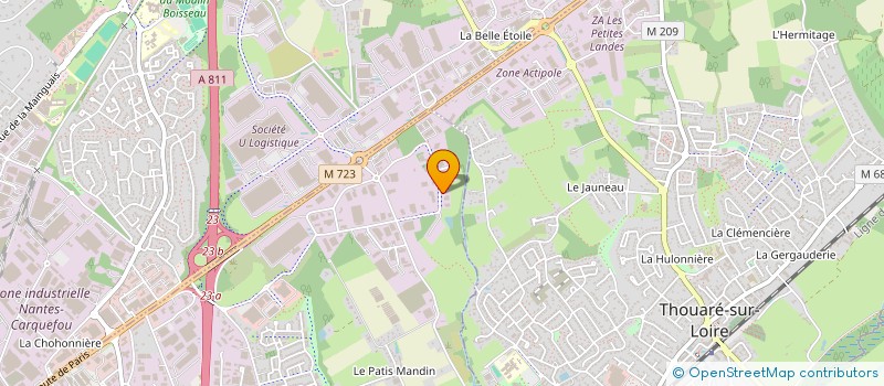 localisation de l'entreprise SARL TRANSPORT JOUVE  SAINTE-LUCE-SUR-LOIRE