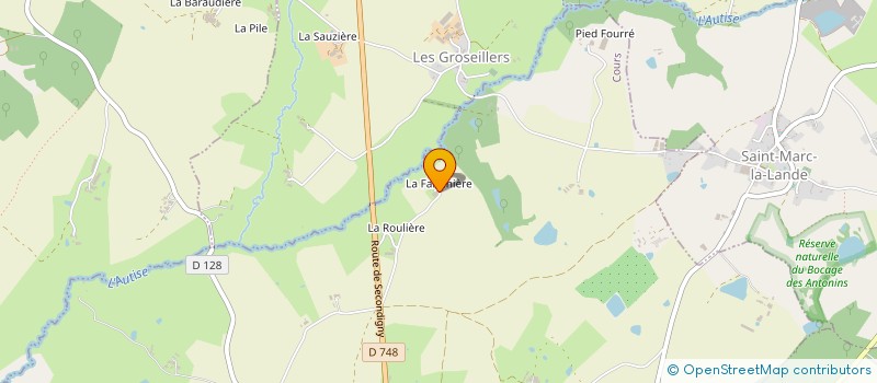 localisation de l'entreprise SARL TRANSPORT ROY BONNET  XAINTRAY