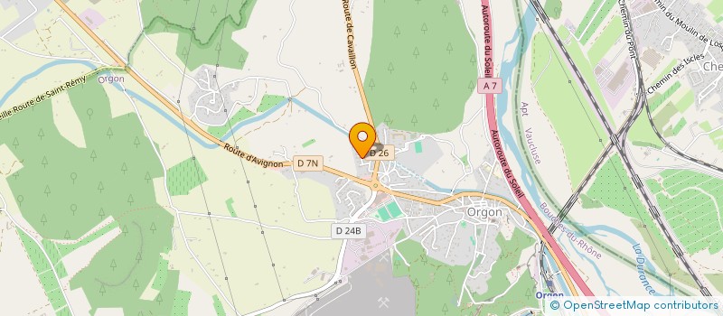 localisation de l'entreprise SARL TRANSPORTS ACS à ORGON