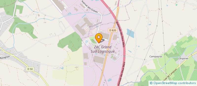localisation de l'entreprise SARL TRANSPORTS ALAIN BARRAU à LABASTIDE-SAINT-PIERRE