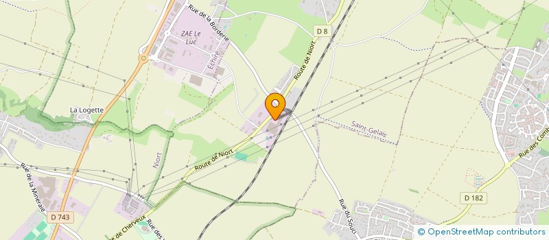 localisation de l'entreprise SARL TRANSPORTS ALAIN CHATEIGNE  SAINT-GELAIS