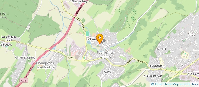 localisation de l'entreprise SARL TRANSPORTS APPULIENS à POUILLEY-LES-VIGNES