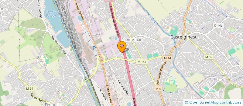 localisation de l'entreprise SARL TRANSPORTS BARTHES à SAINT-ALBAN