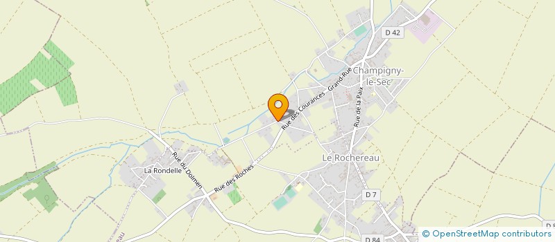 localisation de l'entreprise SARL TRANSPORTS BAUDOUIN JACKY  CHAMPIGNY EN ROCHEREAU