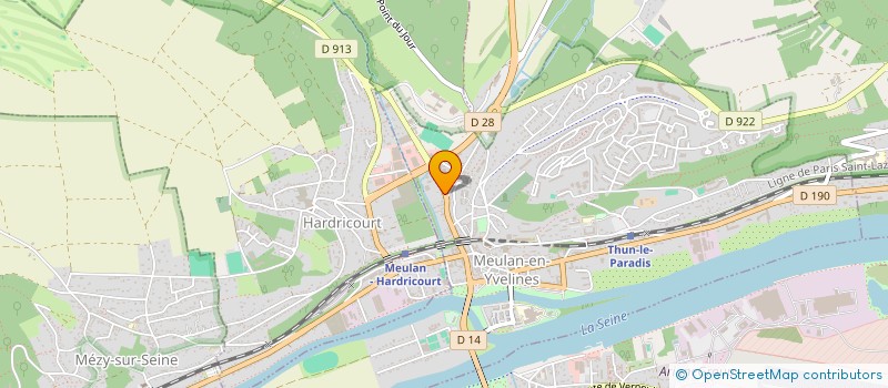 localisation de l'entreprise SARL TRANSPORTS BEAUGRAND à MEULAN-EN-YVELINES