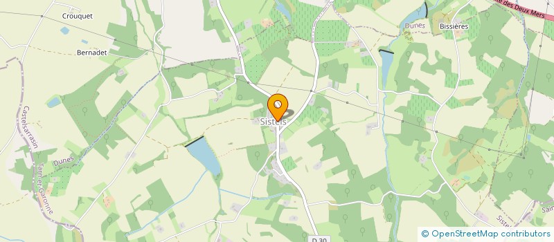 localisation de l'entreprise SARL TRANSPORTS BORIES à SISTELS